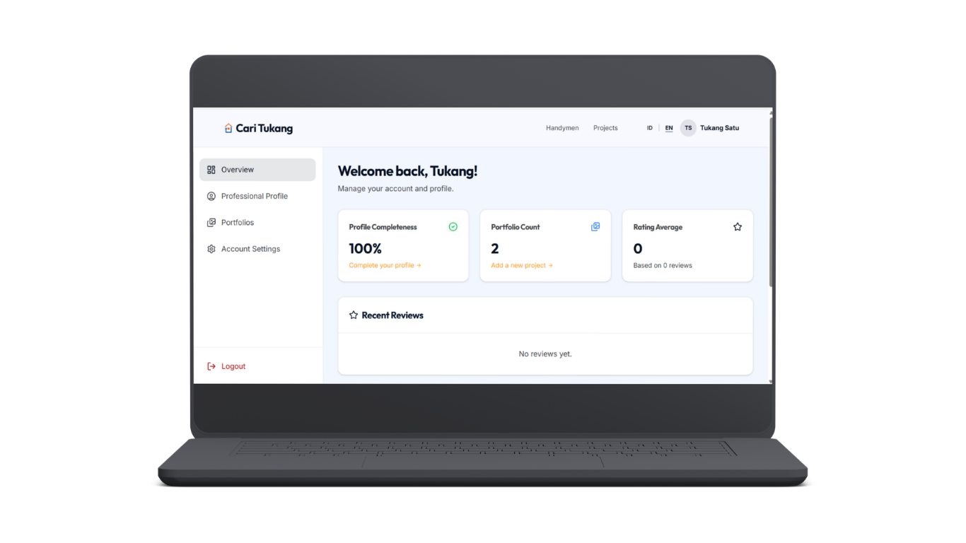 Cari Tukang - Handymen Marketplace Image